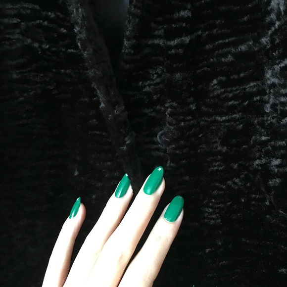 Ralph Lauren faux furry detail black coat, like new! - Picture 4 of 5